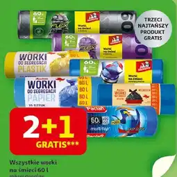 Auchan Worki na śmieci 60 l Paclan Multitop oferta