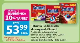 Auchan Tabletki do zmywarek lemon & lime Somat All In 1 oferta
