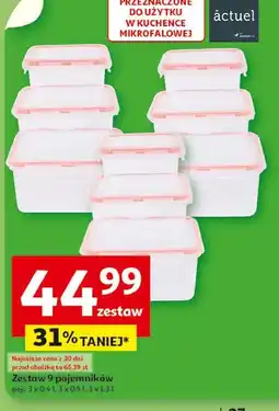 Auchan Zestaw pojemników Actuel oferta