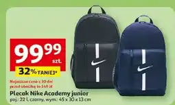 Auchan Plecak academy junior 22 l Nike oferta