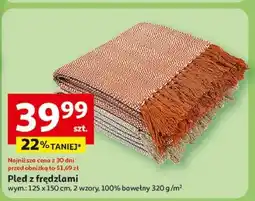 Auchan Pled z frędzlami 125 x 150 cm Actuel oferta
