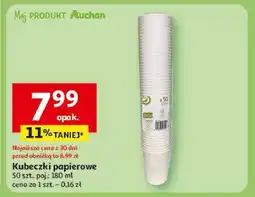 Auchan Kubki papierowe Auchan Na Co Dzień (Logo Zielone) oferta
