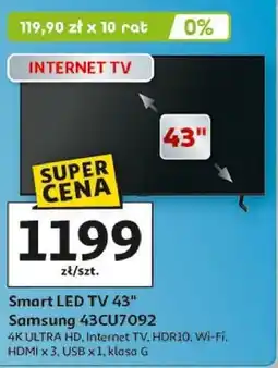 Auchan Telewizor 43'' 43cu7092 Samsung oferta