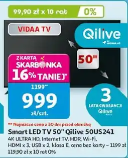 Auchan Telewizor 50 50us241 Qilive oferta