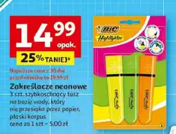 Auchan Zakreślacze highlighter flex Bic Marking oferta