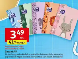 Auchan Zeszyt a5/16 k. podwójna linia Oxford oferta