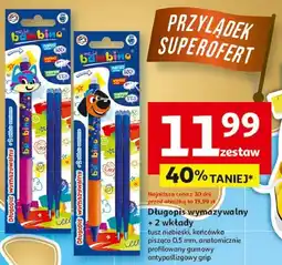 Auchan Długopis wymazywalny + 2 wkłady Moje Bambino oferta