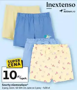 Auchan Szorty niemowlęce Inextenso oferta