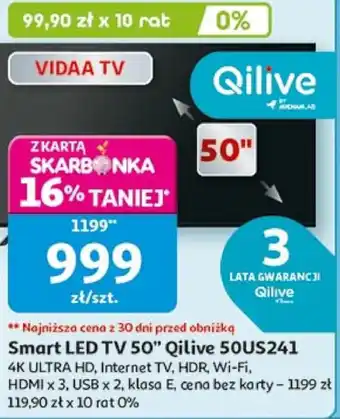 Auchan Smart tv Qilive oferta