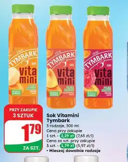 Dino Sok malina-marchew-jabłko Tymbark Vitamini oferta