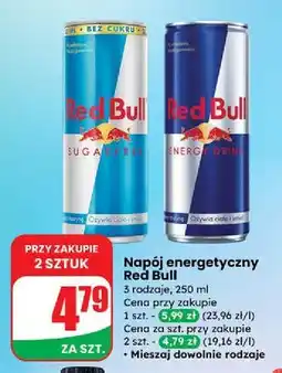 Dino Napój energetyczny bez cukru Red Bull oferta