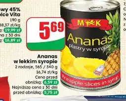 Dino Ananas plastry M&K oferta