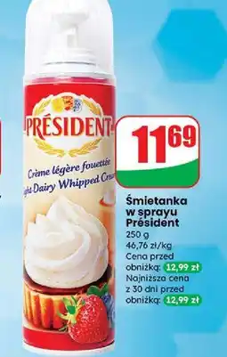 Dino Bita śmietana w sprayu President oferta