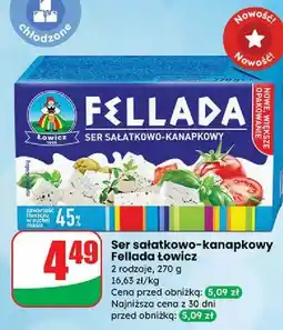 Dino Ser sałatkowo-kanapkowy 45 % Łowicz 1906 Fellada oferta