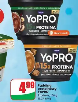Dino Pudding czekoladowo-orzechowy Danone Yopro oferta