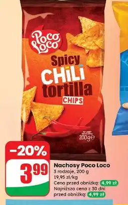 Dino Chipsy tortilla chili Poco Loco oferta