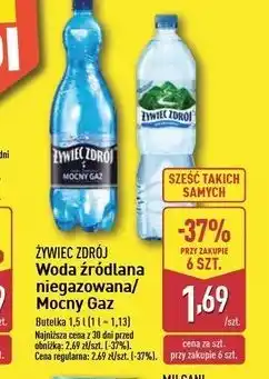 ALDI Woda niegazowana Żywiec Zdrój oferta