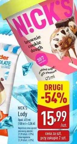 ALDI Lody brownie cookie dough N!Ck's oferta