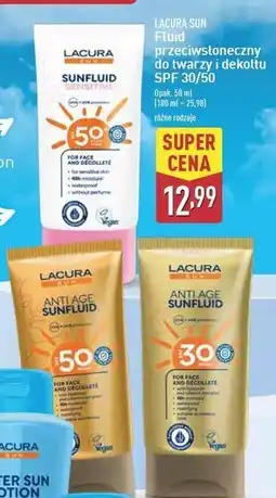 ALDI Krem do twarzy spf 50 sensitive Lacura Sun oferta