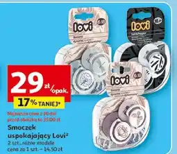Auchan Smoczek silikonowe 6-18 mies. różowe Lovi oferta