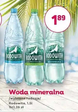 Społem Woda mineralna Rodowita oferta