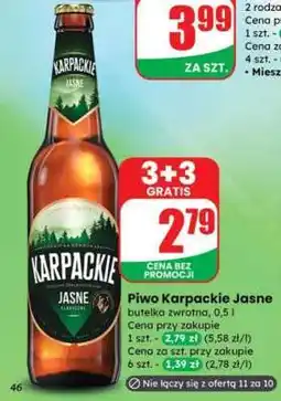 Dino Piwo Karpackie Jasne oferta