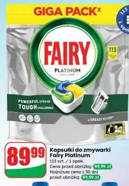 Dino Kapsułki do zmywarki Fairy Platinum oferta
