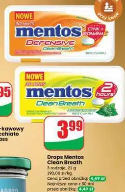 Dino Drops Mentos Clean Breath oferta