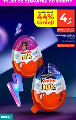 Dealz Jajko czekoladowe Kinder Joy różne rodzaje oferta