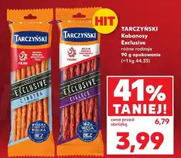 Kaufland Kabanosy Exclusive, różne rodzaje Tarczyński oferta