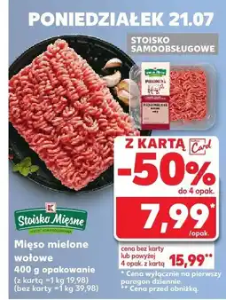 Kaufland Mięso mielone wołowe 1 opak. Kaufland oferta