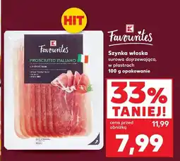 Kaufland Szynka włoska surowa dojrzewająca Prosciutto Italiano Favourites oferta