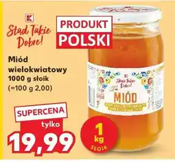 Kaufland Miód wielokwiatowy 1 kg Stąd Takie Dobre oferta