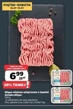 Netto Mięso mielone wieprzowe z łopatki Sztuka Mięsa Netto oferta