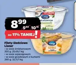 Netto Filety śledziowe w sosie śmietanowym z kurkami Lisner Smak Sezonu oferta