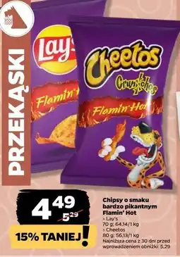 Netto Chrupki flamin hot Cheetos Crunchos oferta