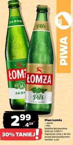 Netto Piwo Łomża Jasne Pełne oferta