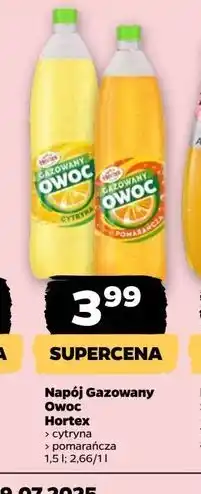 Netto Napój cytryna Hortex Gazowany Owoc oferta