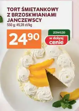 Stokrotka Market Tort śmietankowy z brzoskwiniami Janczewscy oferta