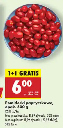 Biedronka Pomidory papryczkowe 500g oferta