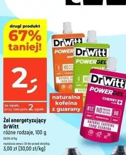 Dealz Żel energetyczny wiśnia Dr Witt Power Gel oferta