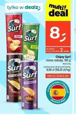 Dealz Chipsy hot & spicy Surf Chips oferta