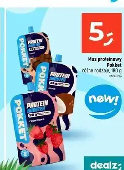 Dealz Mus proteinowy truskawkowy Pokket oferta