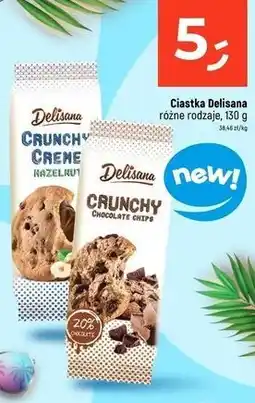 Dealz Ciastka crunchy z czekoladą Delisana oferta