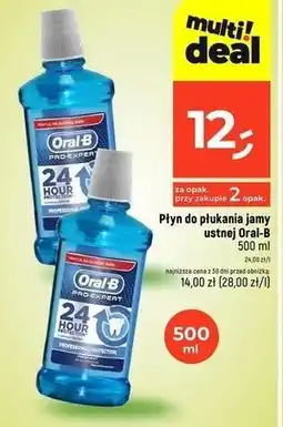 Dealz Płyn do płukania jamy ustnej professional protection fresh mint Oral-B Pro-Expert oferta