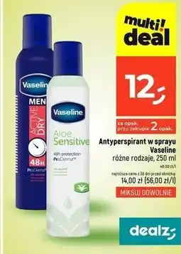 Dealz Dezodorant aloe sensitive Vaseline oferta