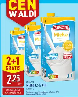 ALDI Mleko Milsani UHT 1,5% 2+1 GRATIS oferta