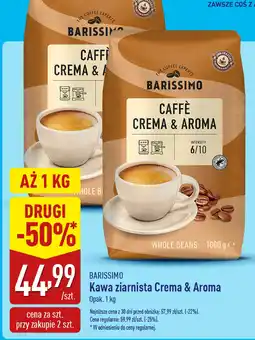 ALDI Kawa ziarnista Barissimo Crema & Aroma oferta