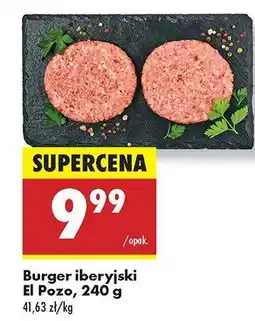 Biedronka Burger iberyjski El Pozo oferta