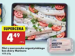 Biedronka Filet z morszczuka argentyńskiego bez skóry Marinero oferta